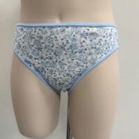 42180 - Avet girls slip wit/blw bloem